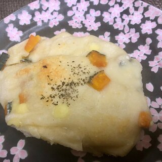 混ぜ込みカンタン！かぼちゃチーズパン